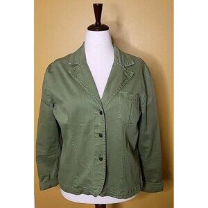 Vintage April Cornell For Cornell Trading Large 12 Women‎ Jacket Green Shacket